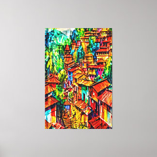 Toile Mon pinceau art numérique