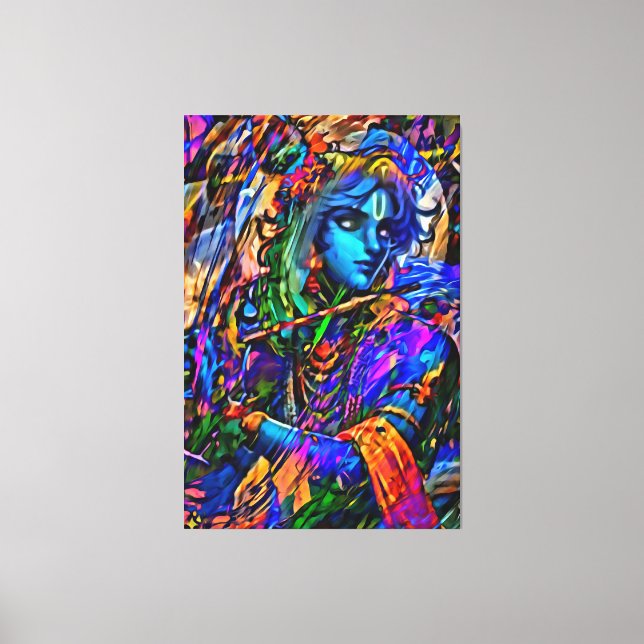 Toile Mon pinceau art numérique (Recto)