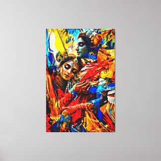 Toile Mon pinceau art numérique