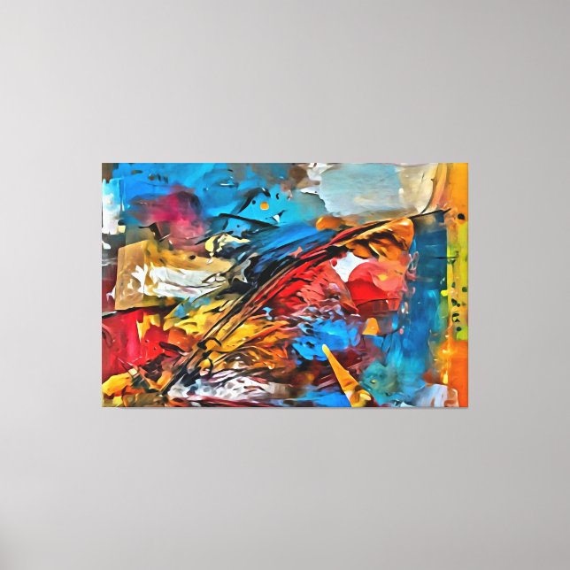 Toile Mon pinceau art numérique (Recto)