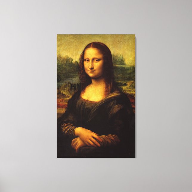 Toile Mona Lisa by Leonardo Da Vinci (Recto)