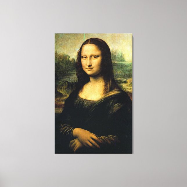 Toile Mona Lisa by Leonardo Da Vinci (Recto)