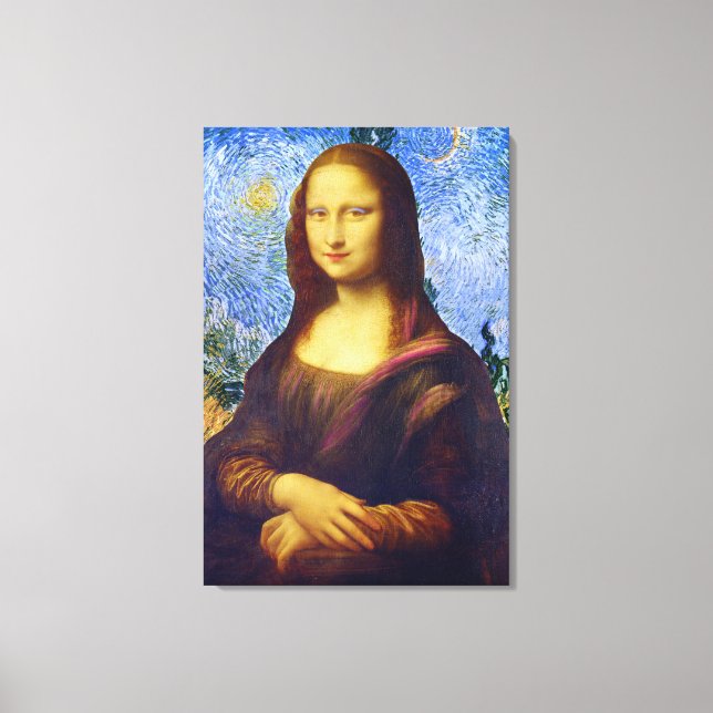 Toile Mona Lisa et Van Gogh (Recto)