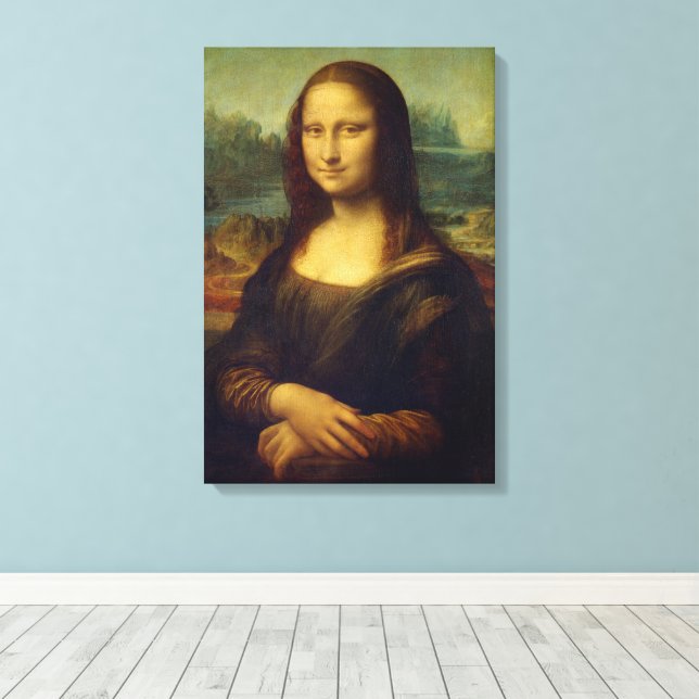 Toile Mona Lisa | Léonard de Vinci (Insitu (Plancher de Bois))