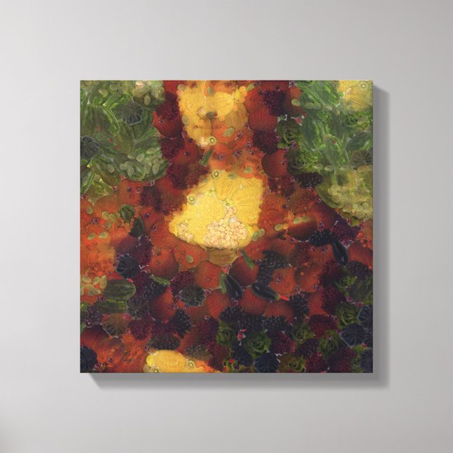 Toile Mona Lisa Lettuce Art fine Cuillère végétale (Recto)