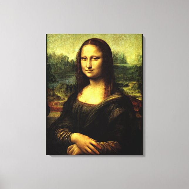 Toile Mona Lisa, peinture d'art (Recto)