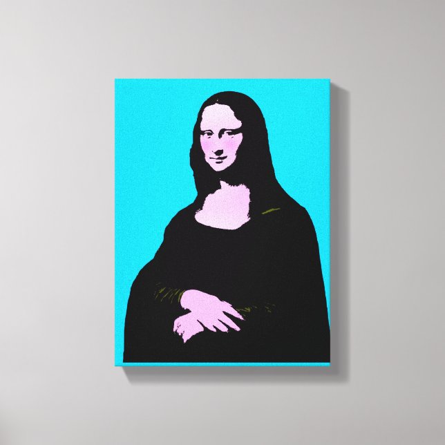 Toile Mona Lisa Pop Art Style (Recto)