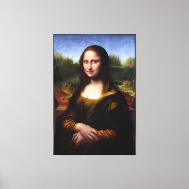 Toile Mona Lisa (Portrait de Lisa Gherardini) (Recto)