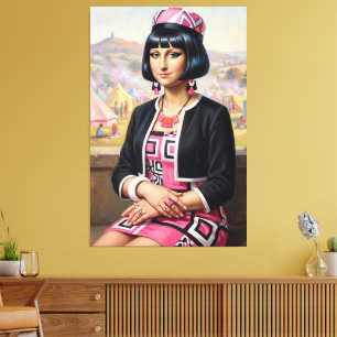 Toile Mona Lisa réinventée dans la mode des années 1960