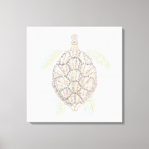 Toile Monde Monde Tortue de Mer Imprimer