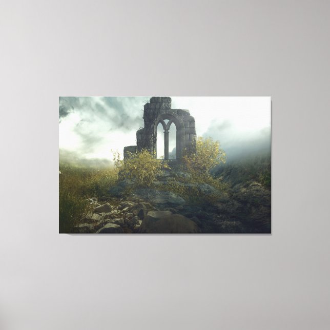 Toile Monde perdu de l'Antiquité Imaginaire Paysage (Recto)