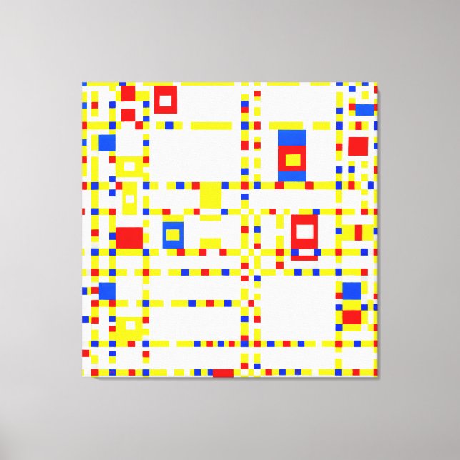 TOILE MONDRIAN - BROADWAY BOOGIE WOOGIE - 1942-1943 - (Recto)