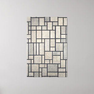 TOILE MONDRIAN - COMPOSITION AVEC GRILLE 2 - 1915-1942 -