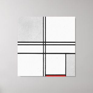 TOILE MONDRIAN - COMPOSITION N° 1 GRAY-RED - 1935 -