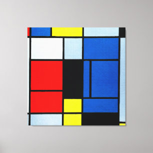 Toile MONDRIAN - TABLEAU No. I - 1921-25 - De Stijl -