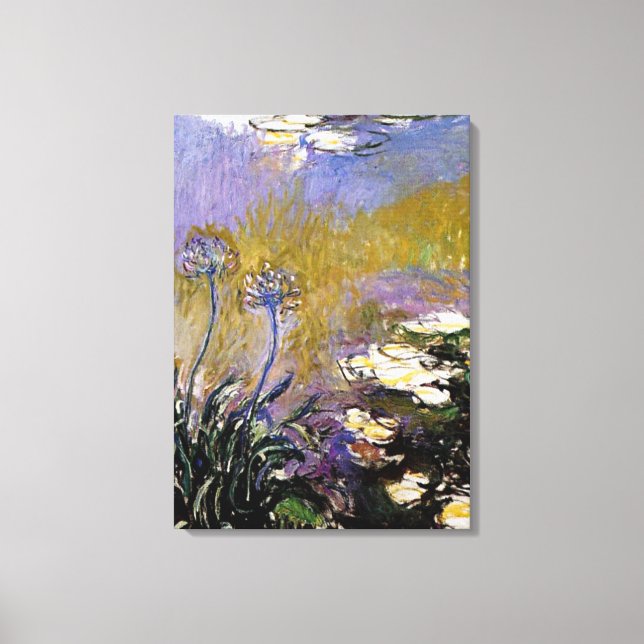 Toile Monet - Agapanthus, 1914-1917 (Recto)