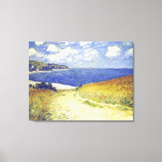 Toile Monet - Allée Près De Pourville, (Recto)