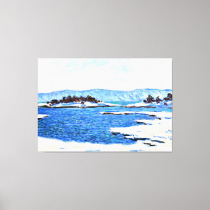 Toile Monet - Au bord du fjord de Christiana