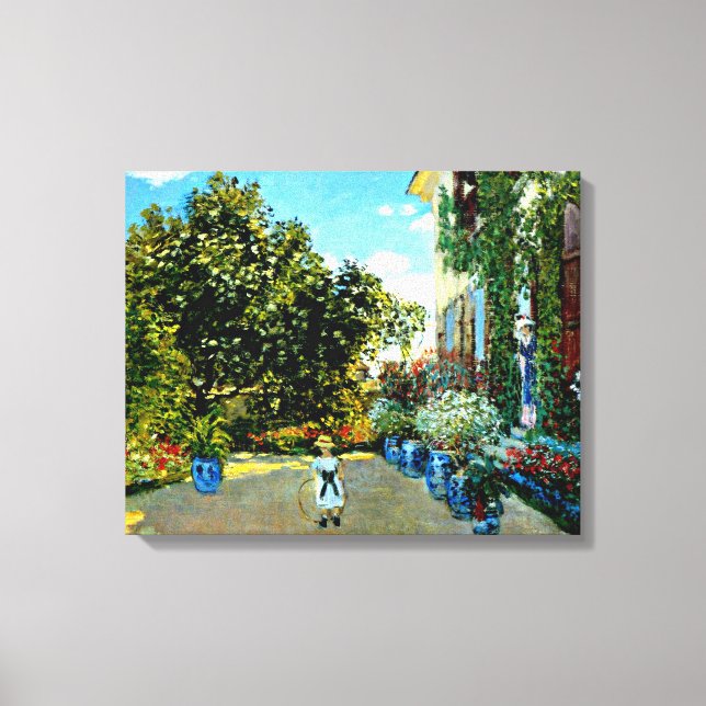 Toile Monet - La Maison de l'artiste à Argenteuil (Recto)