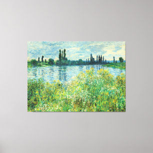 Toile Monet - Les bords de Seine à Vetheuil