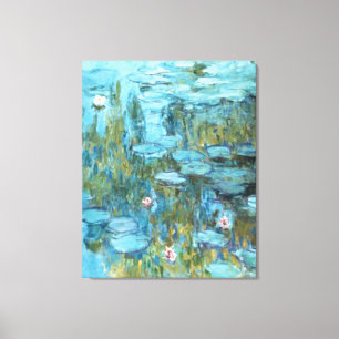 Toile Monet - Lys d'eau (turquoise), 1915