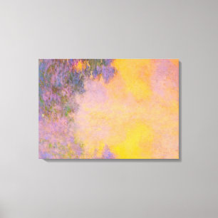 Toile Monet - Misty Morning on the Seine, lever du solei