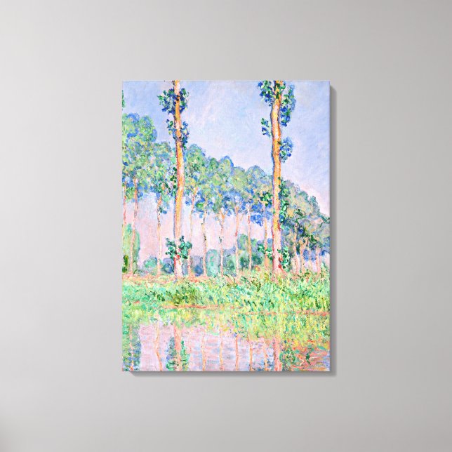 Toile Monet - Peupliers, Effet Rose (Recto)