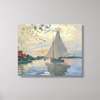 Monet Sailboat Français Impressionnisme Art classi