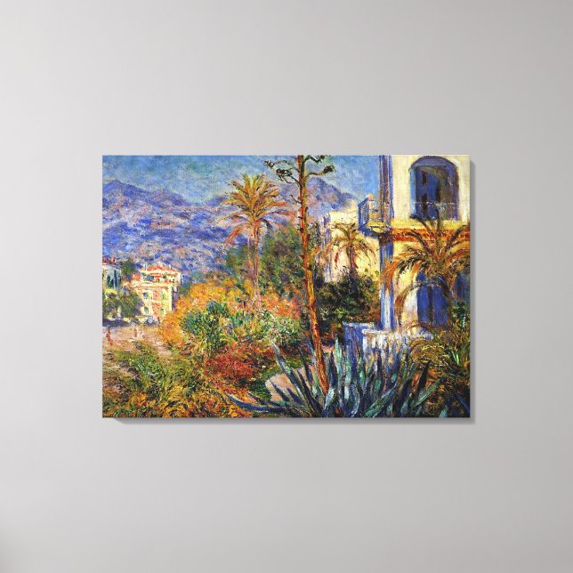 Toile Monet - Villas à Bordighera (Recto)