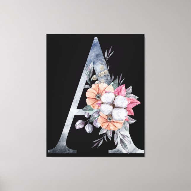 Toile Monogramme A Floral Blues (Recto)