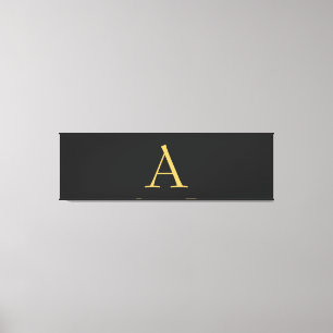 Toile Monogramme couleur or gris professionnel