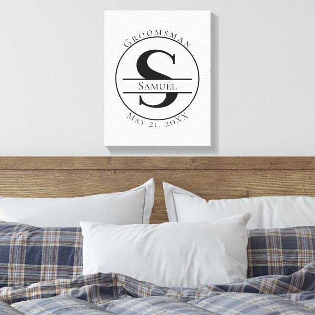 Toile Monogramme personnalisé (Insitu(Chambre))