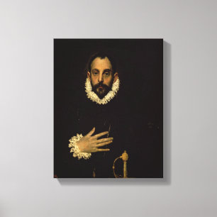 Toile Monsieur avec sa main sur son coffre, c.1580