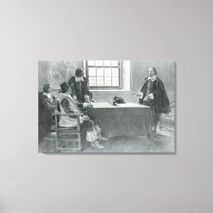 Toile Monsieur William Berkeley Surrendering