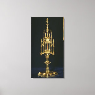 Toile Monstrance Reliquaire avec morceau de croix