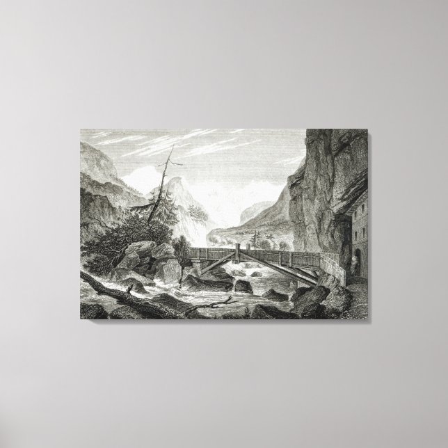 Toile Mont Blanc des Thermes de Saint-Didier (Recto)