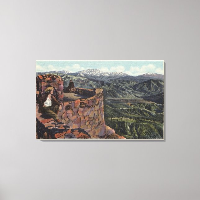 Toile Mont San Bernardino, Rim O' The World Hwy (Recto)