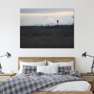 Toile Mont Shasta Coucher de soleil sur la neige 2