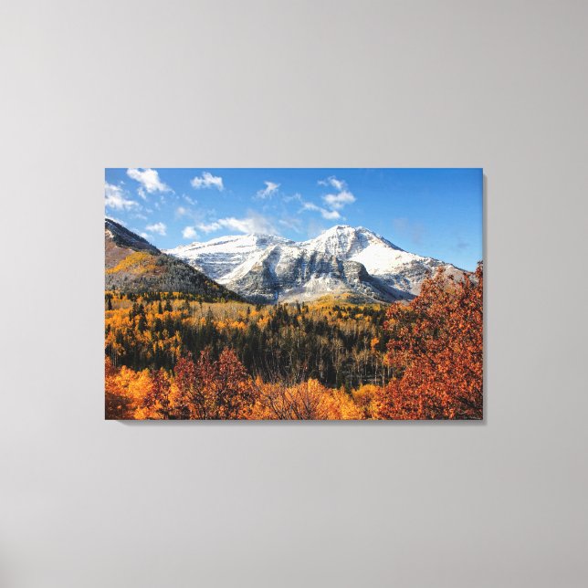 Toile Mont Timpanogos à Autumn Utah (Recto)