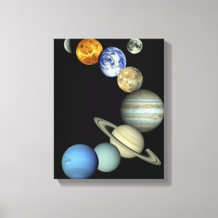 Toile Montage de système solaire