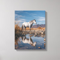 Montagne du Cheval Blanc Rivière de Reflet Art