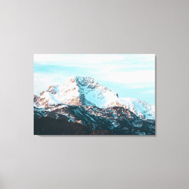 Toile Montagne neigeuse (Recto)