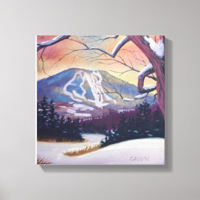 Toile Montagne Snowy Burke (Recto)