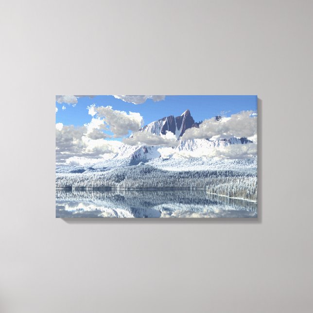 Toile Montagne sous-marine (hiver) (Recto)