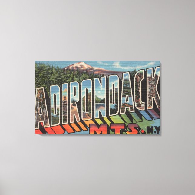 Toile Montagnes Adirondack, New York (Recto)