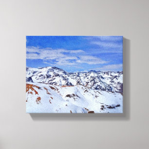 Toile Montagnes des Andes dans le Patagonia chilien