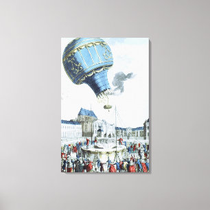 Toile Montée de la montgolfière de frères de Montgolf