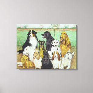 Toile Montre de chien