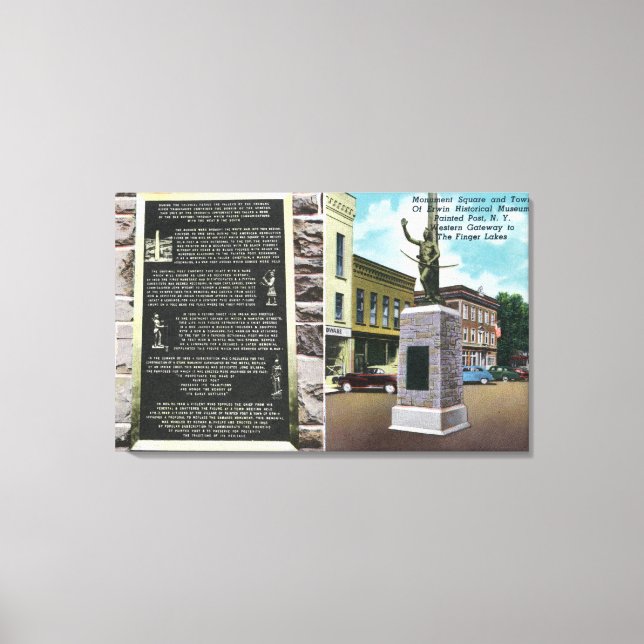 Toile Monument Carré et Erwin Historical Museum (Recto)