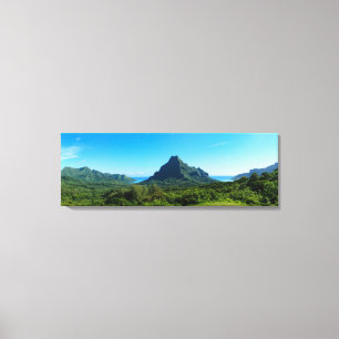 Toile Moorea verte en panorama